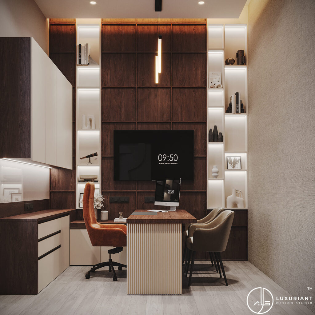 ARVG CO Office Director Room Interior Design By Luxuriant Design Studio Pvt Ltd
