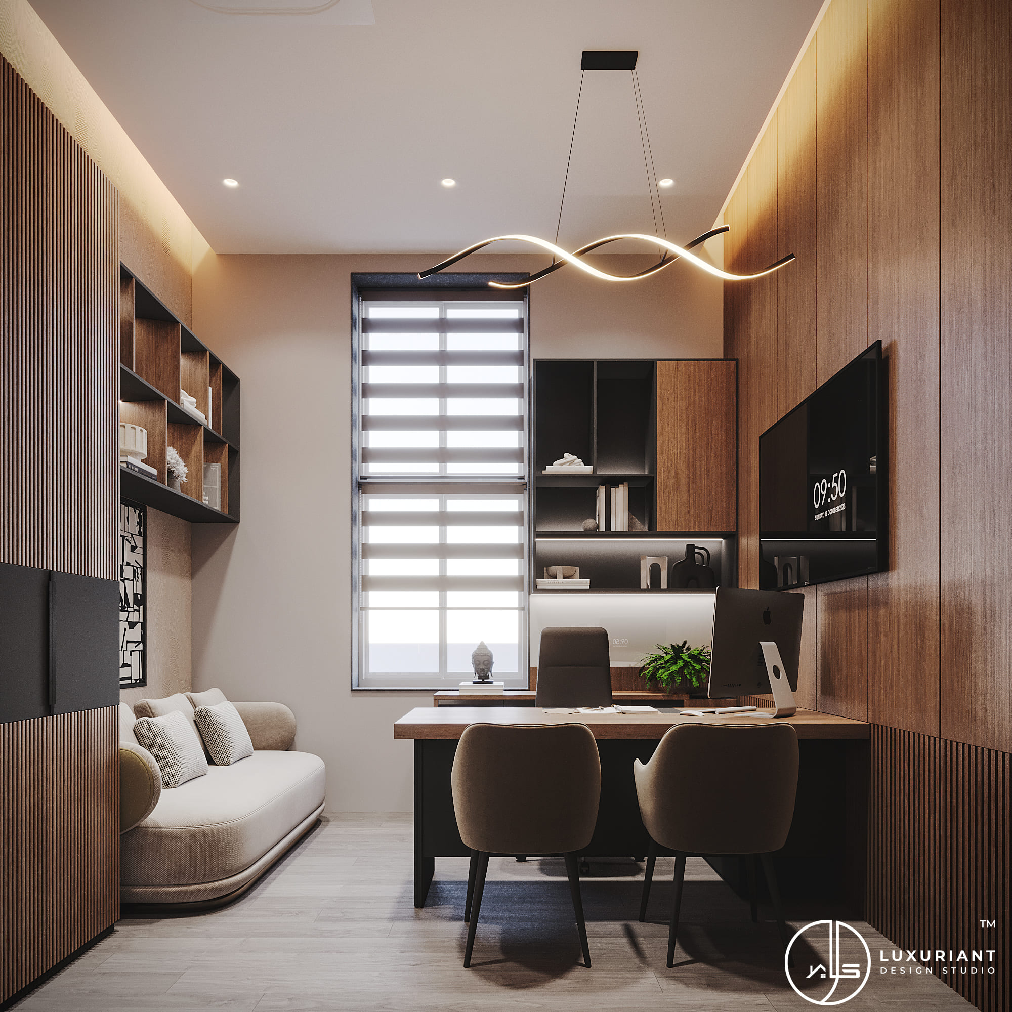 ARVG CO Office Director Room Interior Design By Luxuriant Design Studio Pvt Ltd 1