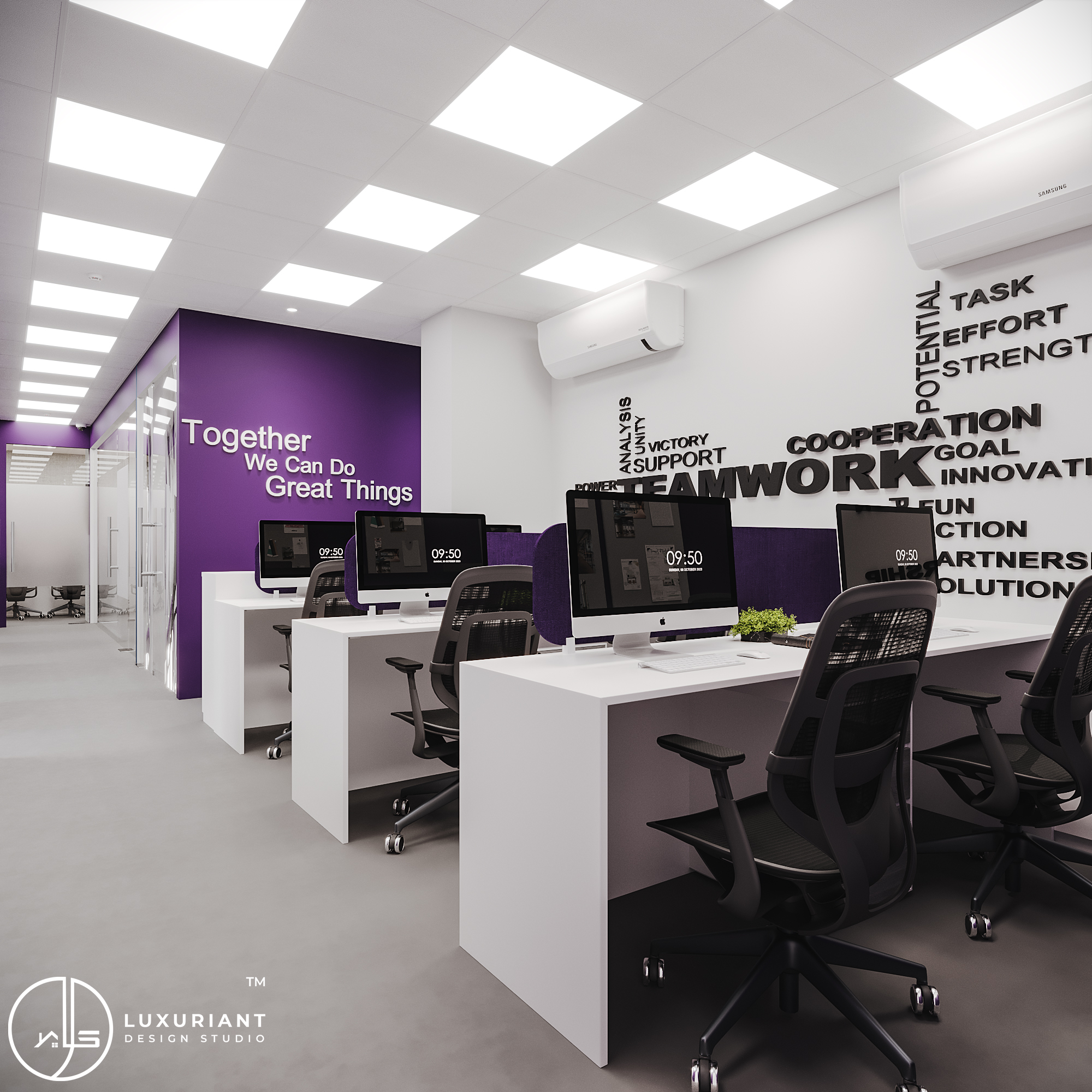 Campacola Manufacture Backoffice Interior Design by Luxuriant Design Studio