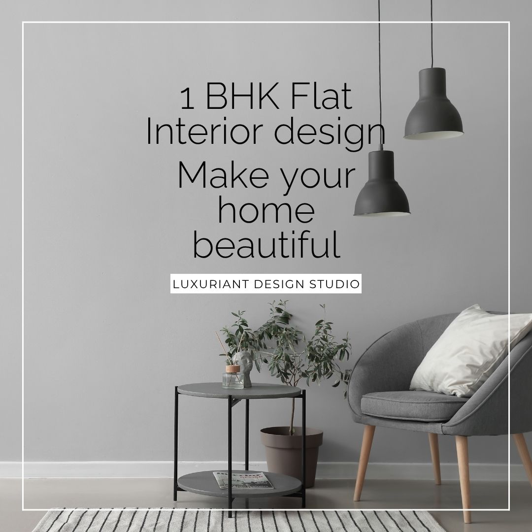 1 BHK Flat Interior design by luxuriant design studio pvt ltd kolkata