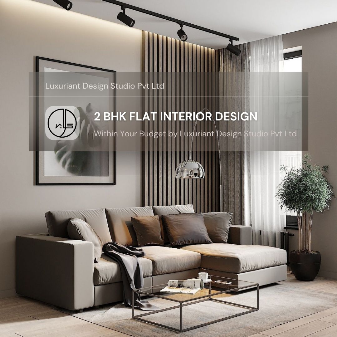 2 BHK Flat Interior design by luxuriant design studio pvt ltd kolkata