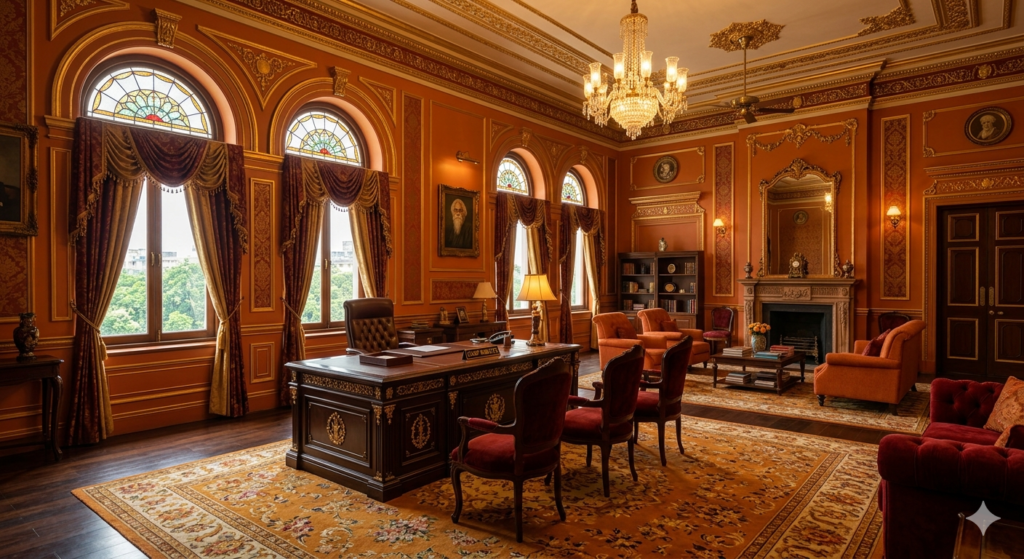 West Bengal Minister Office Interior Design Idea and Government Corporate Office Interior Ideas by Luxuriant Design Studio Pvt Ltd (3)