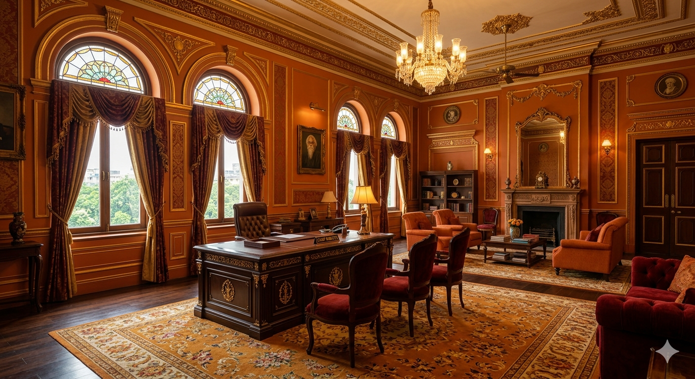 West Bengal Minister Office Interior Design Idea and Government Corporate Office Interior Ideas by Luxuriant Design Studio Pvt Ltd (3)