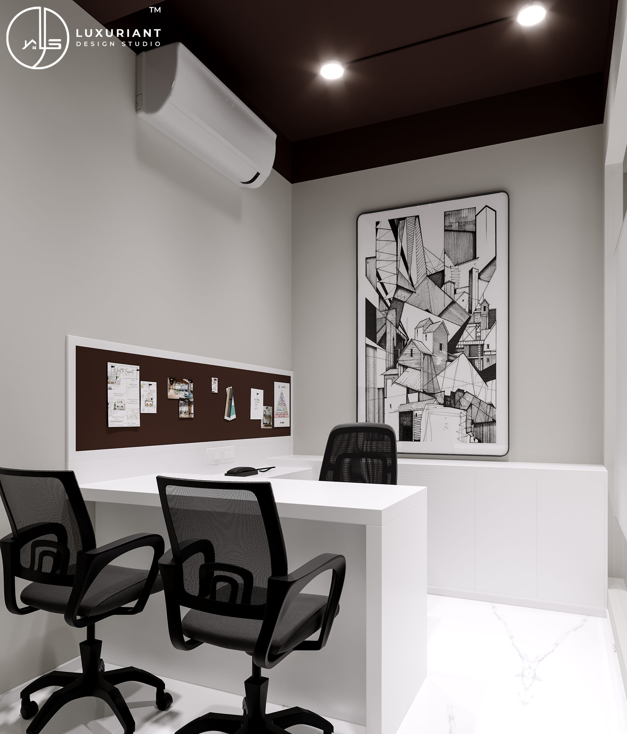 Modern Corporate Office interior Design for Chandra Udyog by Luxuriant Design Studio Pvt Ltd kolkata best and top interior designer (13)