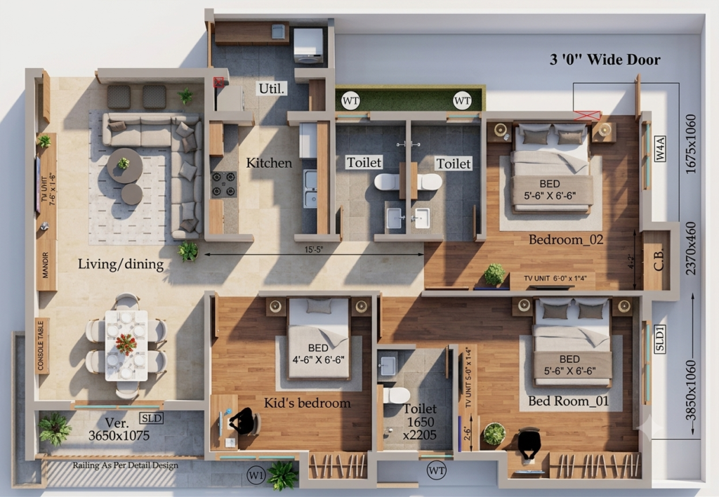 Luxuriant Design Studio Private Limited 2D Floor Plan Design 01 (12)