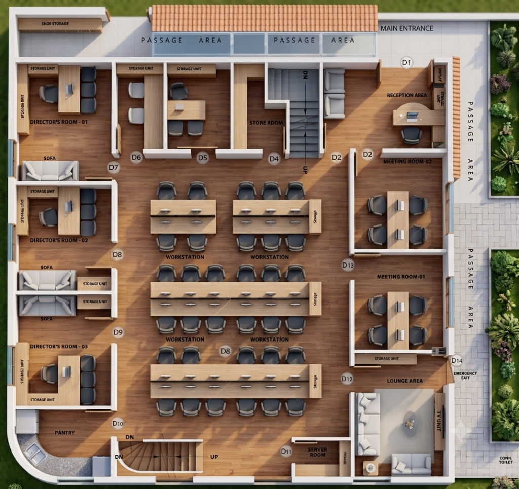 Luxuriant Design Studio Private Limited 2D Floor Plan Design 01 (17)