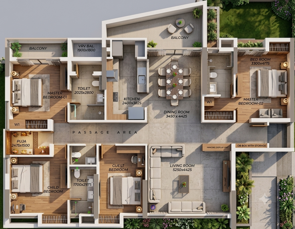 Luxuriant Design Studio Private Limited 2D Floor Plan Design 01 (3)