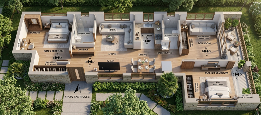 Luxuriant Design Studio Private Limited 2D Floor Plan Design 01 (8)