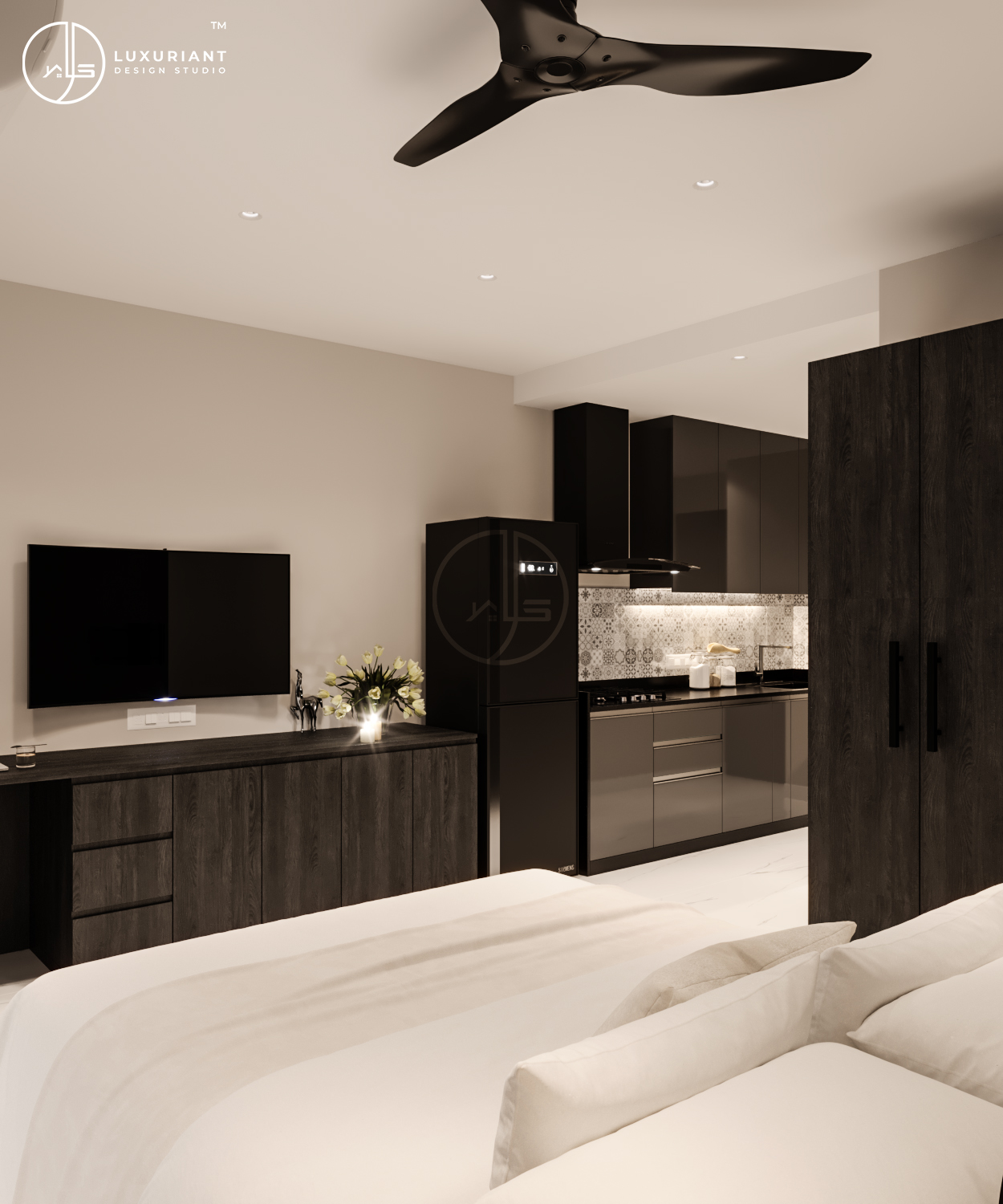Studio Apartment Luxuriant Design